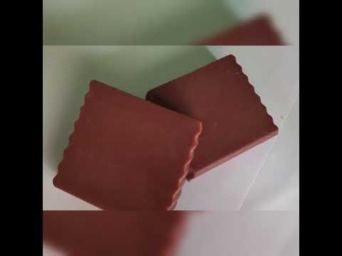 Rectangular chocolate handmade organic soap, 1