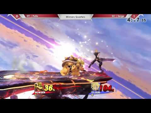 SP61 HY | Pollo (Bowser) Vs. SC | Serge (Cloud) - Winners Quarters - Smash 4