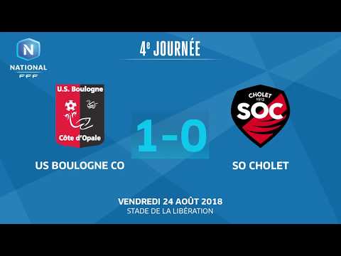 J4: Boulogne- Cholet (1-0), le résumé I National FFF 2018-2019