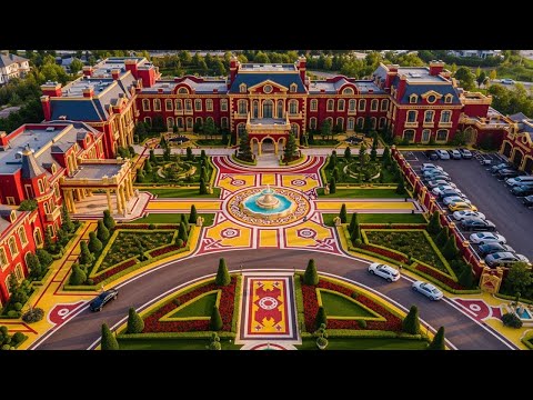 Million-Dollar Luxury! Inside the World's Largest Red & Yellow Royal Palace"