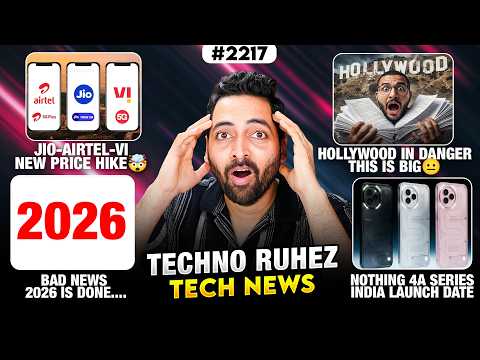 Jio-Airtel 2026 Price Hike😭,OnePlus 16 200Hz😱,Ai+ Flip🙃,SD 8 Elite Gen 6,2026 BadNews😐,Nothing 4a