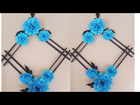Paper Flower Wall Hanging/Easy wall decoration/Rashi's crafts