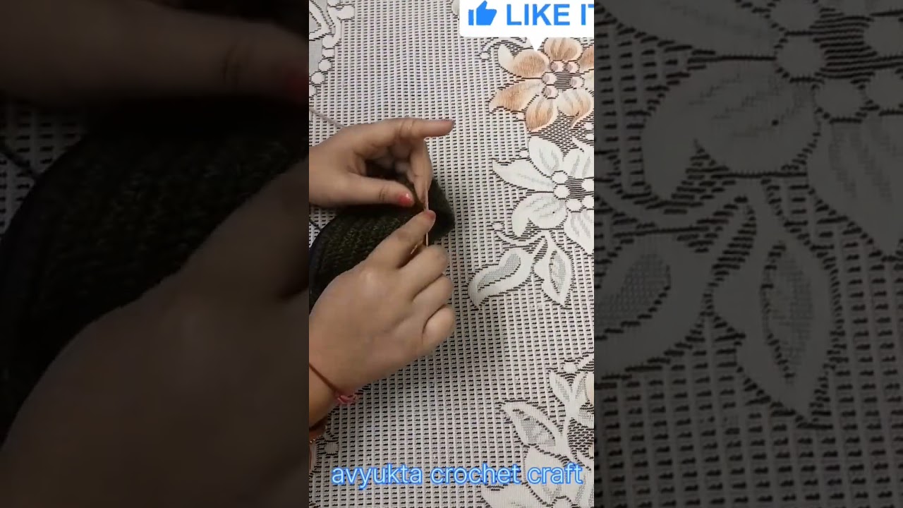 “Trendy Small Green Sling Bag 3D flowers pattern for everyday use by avyukta crochet craft 🏵️💞💞