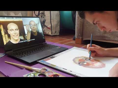 Peinture Make up drag, petit format