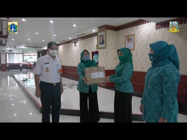 3500 Masker disebar Ke 10 Kecamatan di Jaksel