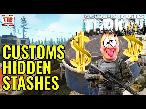 ALL 23 CUSTOMS HIDDEN STASHES GUIDE! SECRET STASHES - MAKE MONEY IN TARKOV - Escape from Tarkov 2021