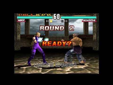 Nina Williams with Jin Kazama  Best moves  Gameplay Tekken 3 Arcade Version