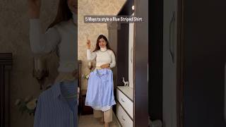 Download lagu 5 Ways to Style a Blue Striped Shirt | Summer Outfit Ideas✨💫 #shorts #zara  #officewear #casual mp3