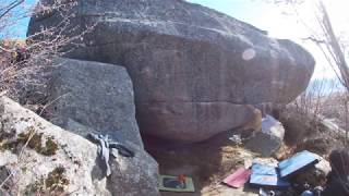 Video thumbnail de Nazgul, 7c+ (trav). Targasonne