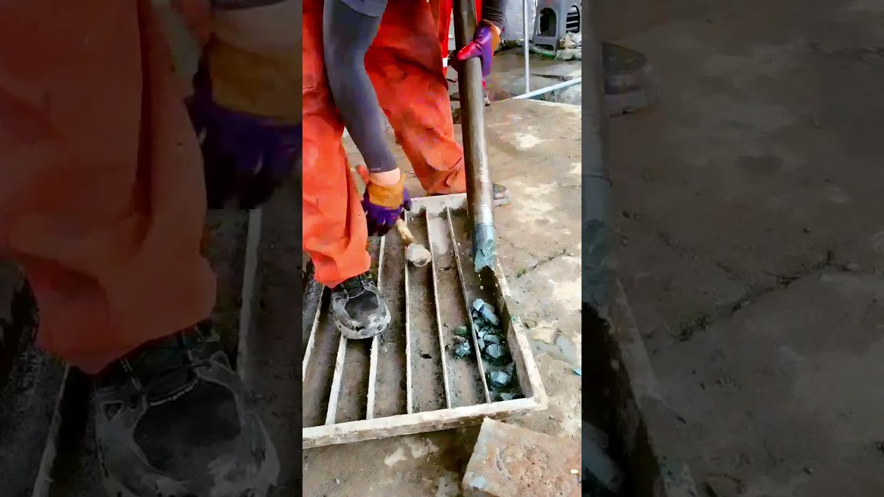 The process of geological exploration drilling and core sampling  Good tools aid in the work