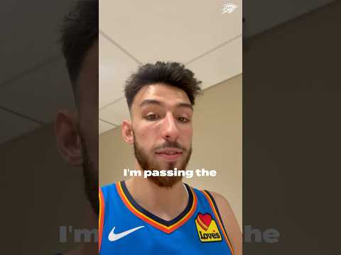 Passing the phone around at Media Day 😅 | #OKCThunder #NBA #Shorts