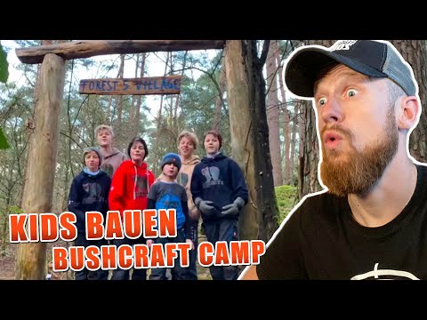 WAHNSINN! Kinder bauen STARKES BUSHCRAFT CAMP im WALD | Fritz Meinecke reagiert