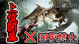 ＃７【 モンスターハンターワールド 回復禁止縛り 】上位編開幕！の前にゾラ・マグダラオス戦　#モンハンワールド