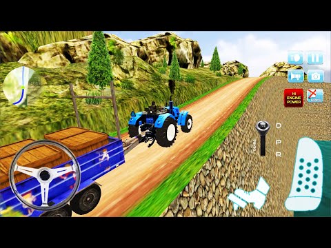 Cargo Tractor Trolley Simulator Farming Game 2021 - Real Tractor Driving - Android Gameplay