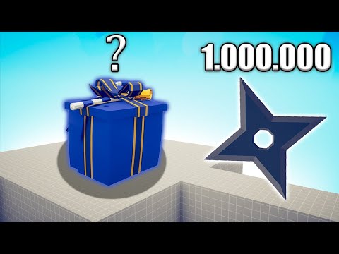 1.000.000 DAMAGE NINJA vs PRESENT RANDOM UNITS - TABS | Totally Accurate Battle Simulator 2024