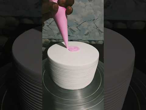cake decorating with design #cake #cakedesign #viral #short #youtubeshorts #reels #ytshorts