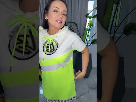 Sukienka Lola Bianka tunika dresowa neon – miniatura 2 z 8