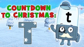 Alphablocks - Countdown to Christmas | The Letter T | Phonics for Kids