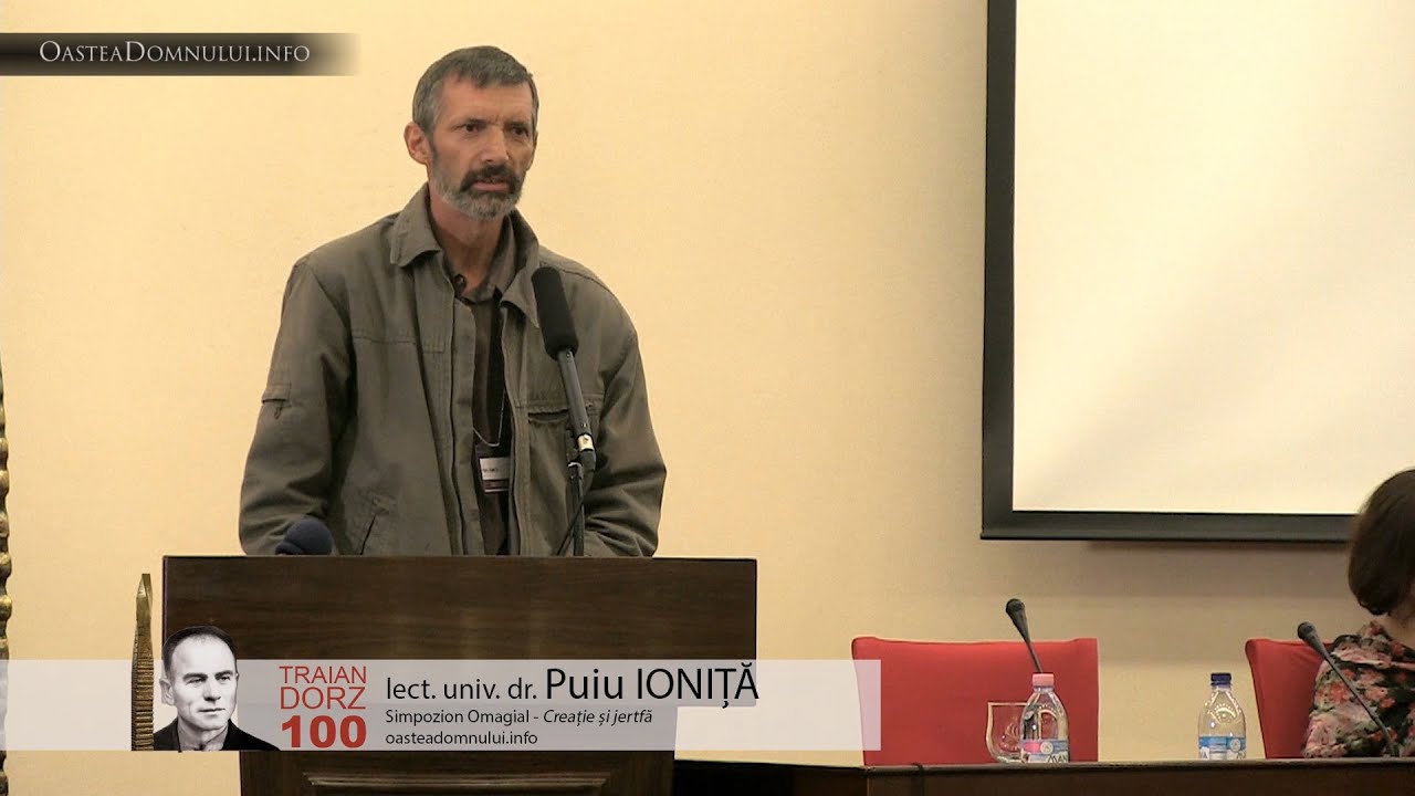 Lect. univ. dr. Puiu IONIȚĂ – Simpozion Omagial Traian Dorz 100 – Cluj, 12 sept. 2013
