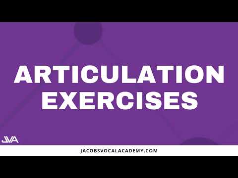 Daily Articulation Vocal Exercises For Singers
