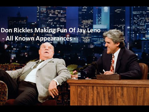 "We're Gonna Get You A New Jaw"- Don Rickles All Available Appearances on Jay Leno 1994-2011 (12/16)