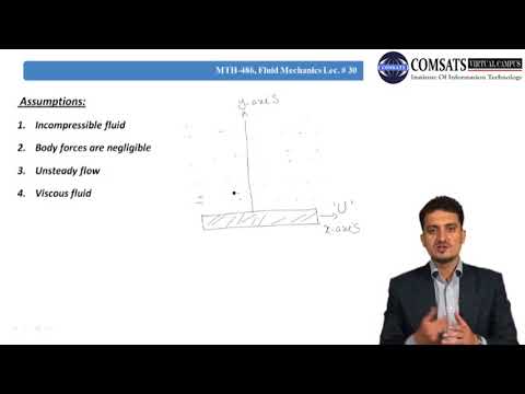 The Stoke’s problems|Fluid Mechanics in HIndi Urdu MTH486 LECTURE 30