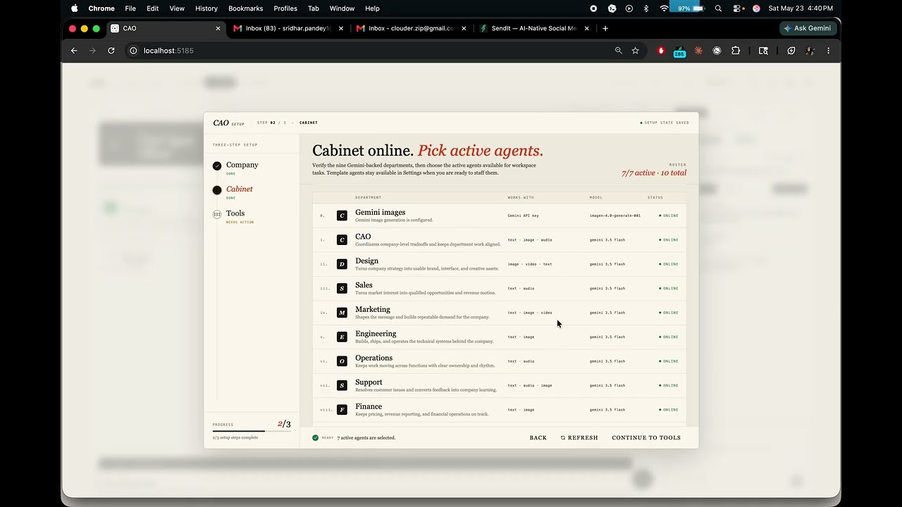 Agentory project preview