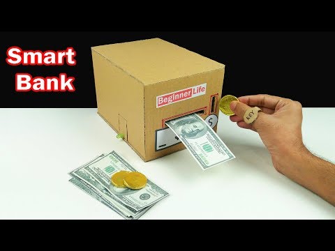 How to Make Smart Personal Bank Saving Coin and Cash