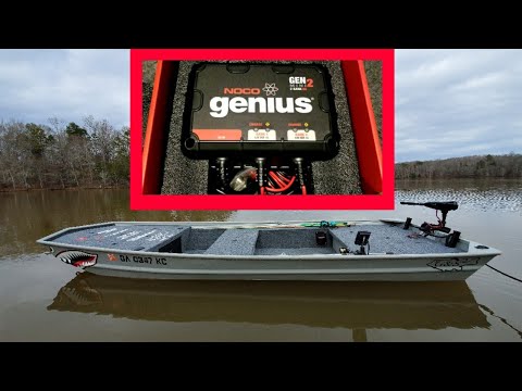 Charging My Jon Boat Batteries w/ NOKO GENIUS