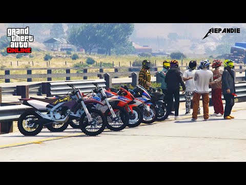 GTA 5 KONVOI GENG MOTOR #2 - gaya gayaan dulu gannn !!!