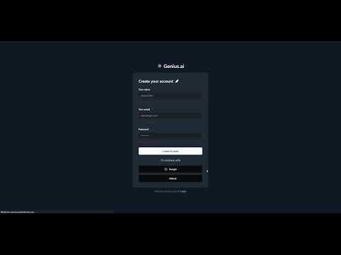 GeniusAI Video Showcase