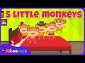 Five Little Monkeys Jumping On The Bed The Kiboomers Preschool Songs Counting Song