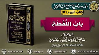صورة كتاب البيوع | 12 باب اللقطة | تقريب (شرح منهج السالكين)