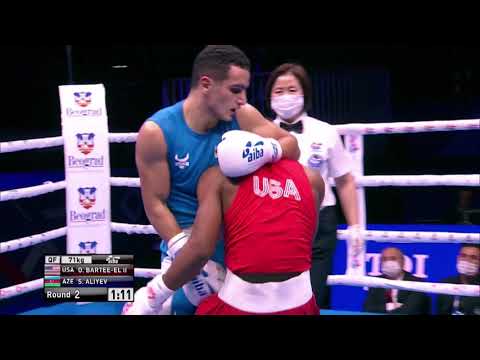 Чемпионат мира по боксу-2021. Сархан Алиев (Азербайджан) против Обида Барти-Эла (США). ПОЛНЫЙ БОЙ!