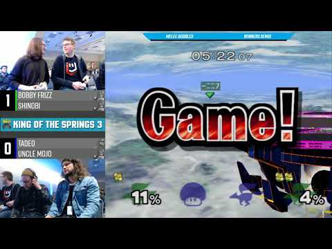 KotS 3 SSBM - Bobby Frizz & Shinobi Vs. Tadeo & Uncle Mojo - Doubles Winners Semis