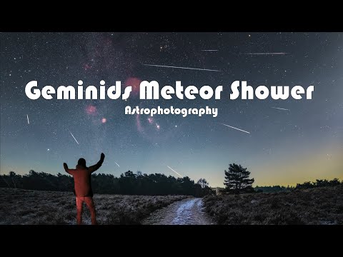 Photographing the Geminids Meteor Shower