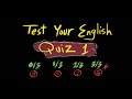 Grammar quiz 1