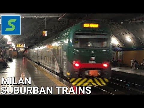 [4K] 🇮🇹 Suburban Trains in Milan / 🇮🇹 Treni Suburbani a Milano (Passante) (2024)