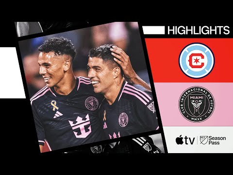 Chicago Fire FC vs. Inter Miami CF | Luis Suárez Brace! | Full Match Highlights | August 31, 2024