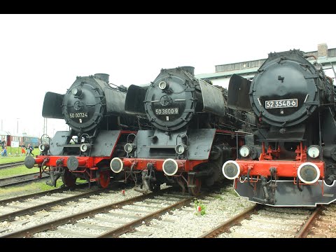 Eisenbahn-Nostalgie in Bayern. Auf dem Dampfeisenbahnfest in Nördlingen.