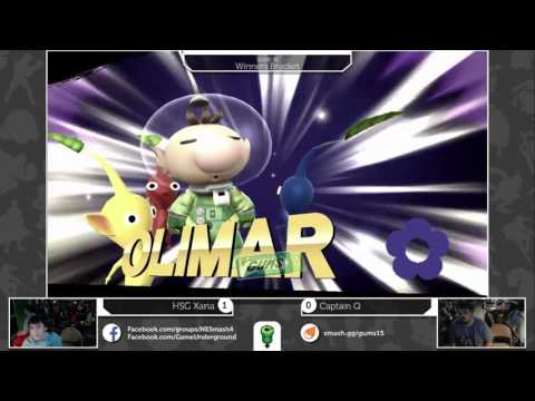 GUMS 15 Singles (Winner's Bracket) - Captain Q (Olimar) vs HSG Xaria (Bayonetta)