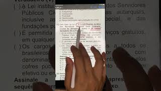 Resolução de questão 8.112/90. #lei8112 #direitoadministrativo #ufpb