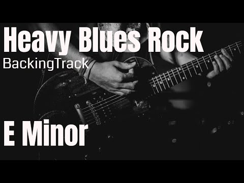 Heavy Blues Rock Guitar Backing Track Em