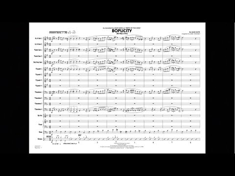 Boplicity by Gil Evans/adapted by Mike Tomaro