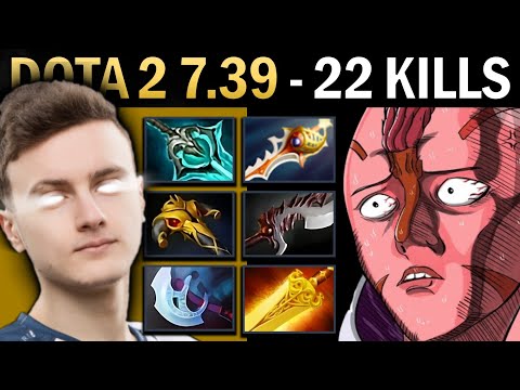 Anti-Mage Gameplay Miracle with 22 Kills and Rapier - Dota 7.39
