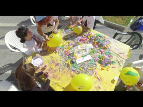 Terni, festa di piazza vista da un drone