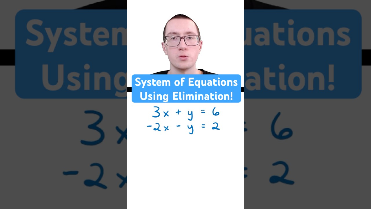 Solve Systems of Equations with Elimination!