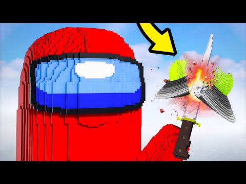 Destroying Skeld in Among Us