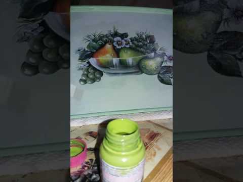 Bandeja Decorada com Decoupage By Mamiko Vitrificação PT02