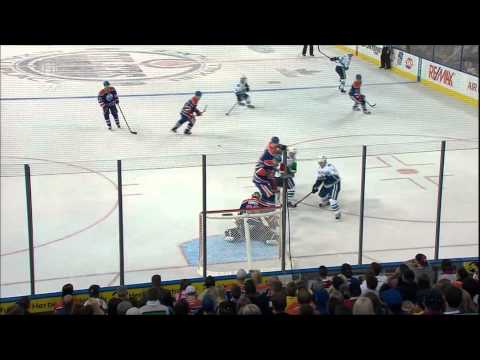Canucks Vs Oilers Jannik Hansen 3-2 Goal 09/21/13 [HD]